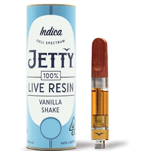 Jetty - 1G- VANILLA SHAKE- LIVE RESIN- CARTRIDGE