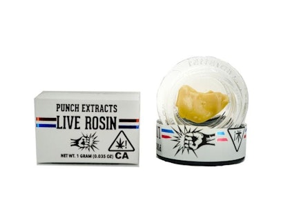 Punch - 1G- DULCE DE SHERBERT- TIER 4- LIVE ROSIN BADDER