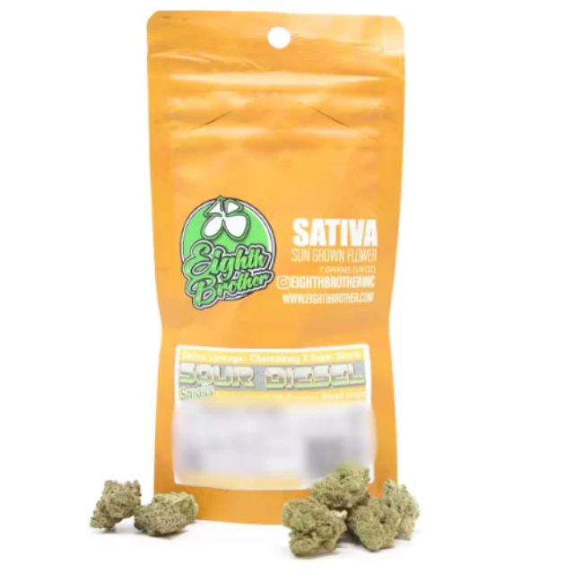 Eighth brother - 1/4 OZ- SOUR DIESEL- SUN GROWN- SMALLS Main Image
