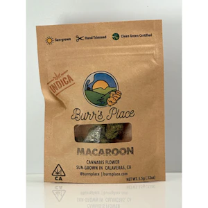 Burr's place - 1/8 OZ- MACAROON #1- SUN GROWN