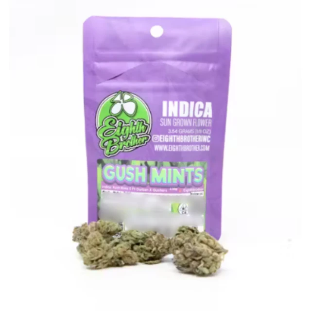 Eighth brother - 1/8 OZ- GUSH MINTS- SUN GROWN Main Image