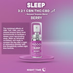 Moods - SLEEP- 3:2:1- CBN:THC:CBD- BERRY- SPRAY
