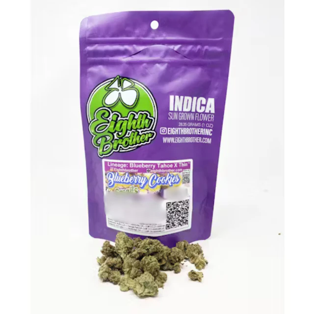 Eighth brother - 1 OZ- BLUEBERRY COOKIES- SUN GROWN- SMALLS Main Image