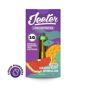 Jeeter - 1G- GRAPEFRUIT ROMULAN- LIQUID DIAMOND- CARTRIDGE