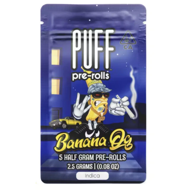 Puff - 5PK- 0.5G- BANANA OG- PRE ROLLS Main Image