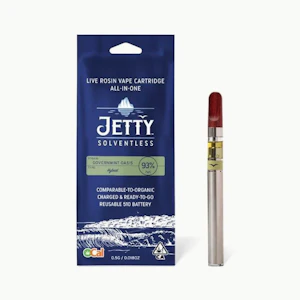 Jetty - 0.5G- GOVERNMINT OASIS- OCAL SOLVENTLESS- DISPOSABLE