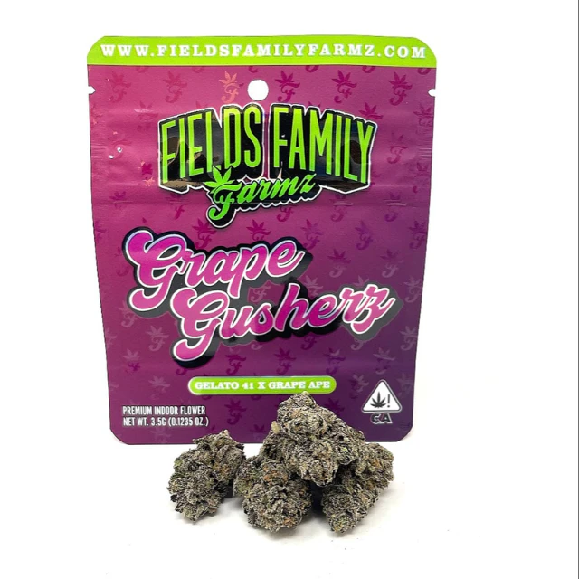 Fields family farmz - 1/8OZ- GRAPE GUSHERZ- PREMIUM INDOOR Main Image