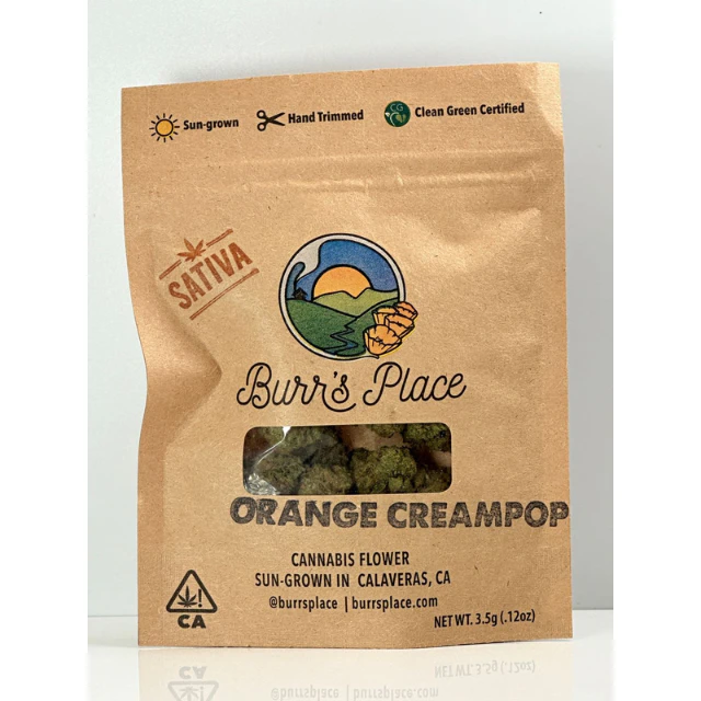 Burr's place - 1/8 OZ- ORANGE CREAMPOP- SUN GROWN Main Image