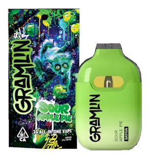 Gramlin - 1G- SOUR APPLE PIE- DISPOSABLE