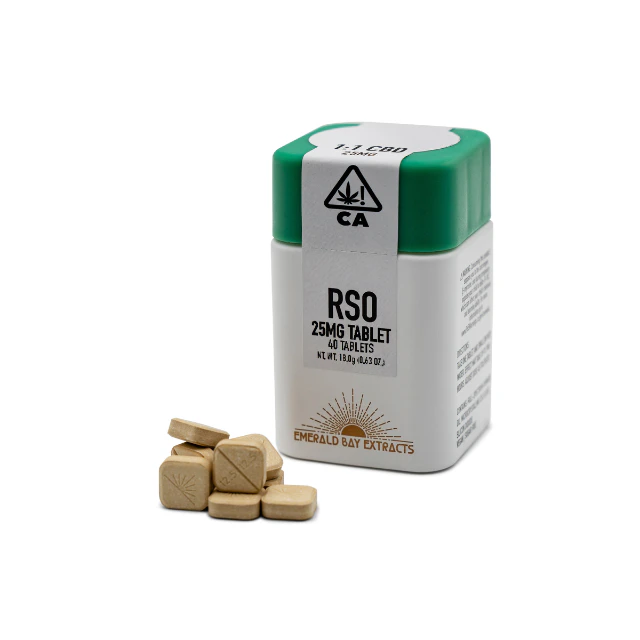 Emerald bay extracts - 40CT- 25MG- LEGENDARY BISCOTTI 1:1- RSO- TABLET Main Image