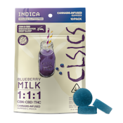 10CT- BLUEBERRY MILK- 1:1:1 CBN:CBD:THC- GUMMIES