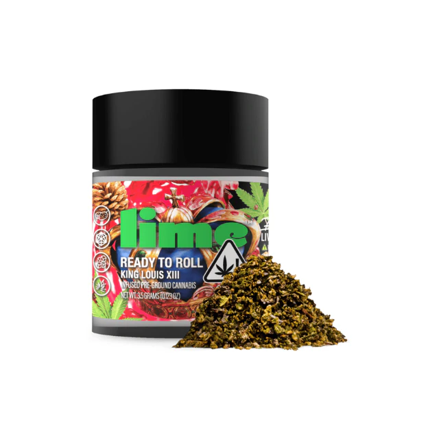 Lime - 1/8 OZ- KING LOUIS XIII- READY TO ROLL- INFUSED FLOWER Main Image