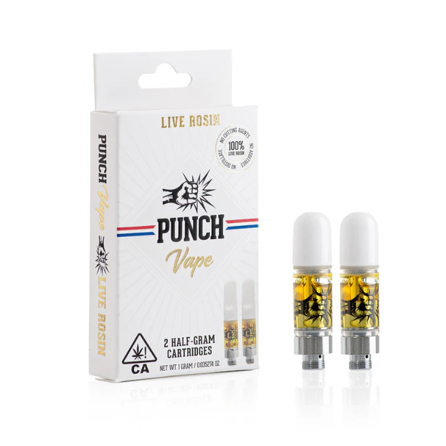 Punch - 2PK- 0.5G- SOUR STRAWBERRY- LIVE ROSIN- CARTRIDGE Main Image
