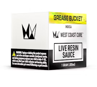 West coast cure - GREASE BUCKET | SAUCE 1G INDICA